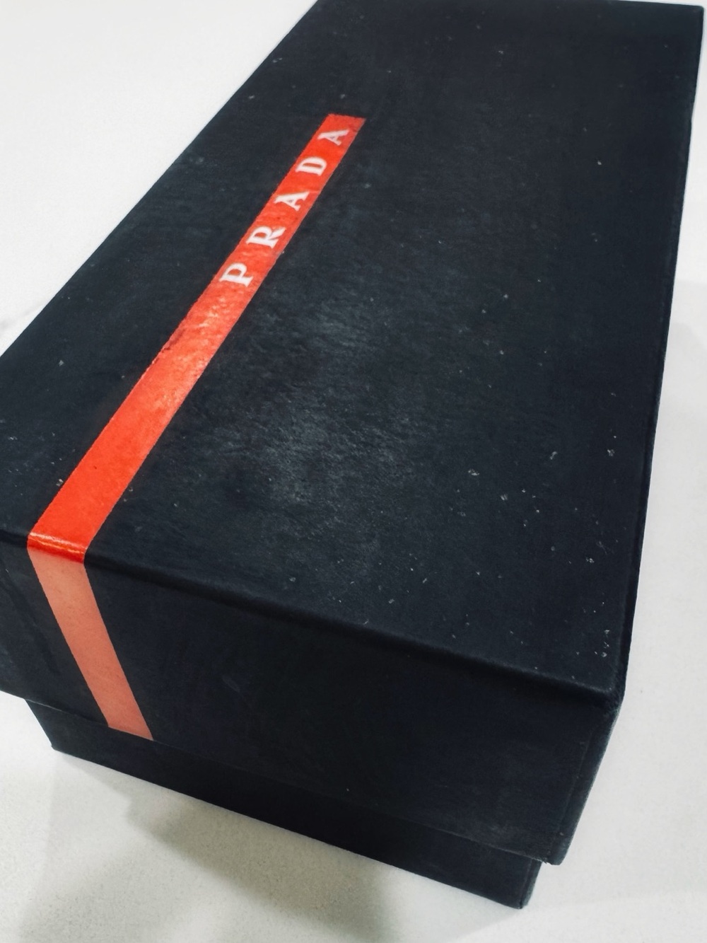 Prada Black Box with Red Logo Stripe - Picture 2 of 5